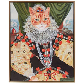 Olliix Madison Park Pet Portrait Kitty Queen Belle Wall Art