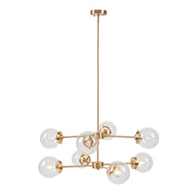 Olliix INK IVY Calista Gold 8 Light Chandelier