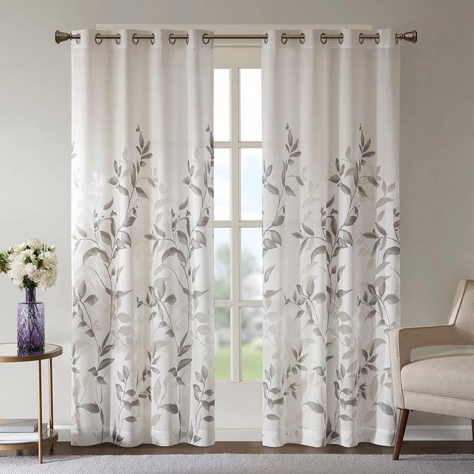 Olliix Madison Park Cecily Grey Curtain Panel Pair OLIX-MP40-8257