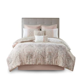 Olliix 510 Design Shawnee Blush King 8pc Comforter Set