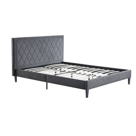 Olliix 510 Design Rowen Charcoal Queen Platform Bed