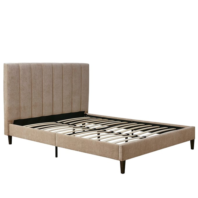 Olliix 510 Design Catalina Tan Catalina Queen Platform Bed OLIX-5DS115-0007