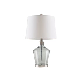 2 Olliix 510 Design Harmony Grey Angular Glass Table Lamps