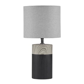 Olliix 510 Design Nicolo Black Textured Ceramic Table Lamp