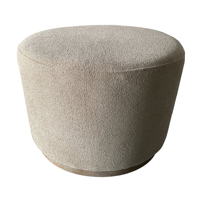 Olliix Chapel Hill Zoe Beige Oval Accent Ottoman OLIX-CH101-0054