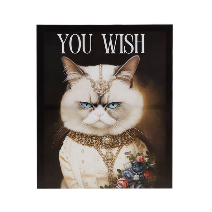 Olliix Madison Park Grumpy Cats You Wish Canvas Wall Art OLIX-MP95C-0333