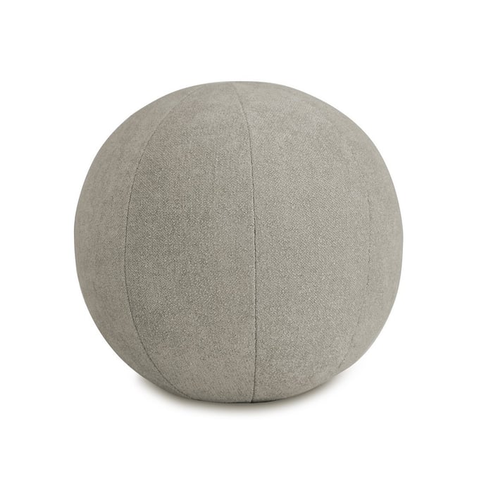 Olliix Chapel Hill Laguna Light Taupe Solid Round Ball Pillow OLIX-CH30-0037