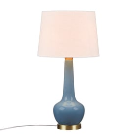 Olliix Hampton Hill Zazie Blue Ceramic Genie Table Lamp