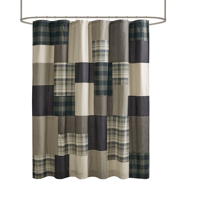 Olliix Woolrich Winter Hills Tan Shower Curtain OLIX-WR70-1815