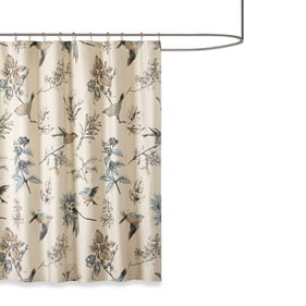 Olliix Madison Park Quincy Khaki Shower Curtain