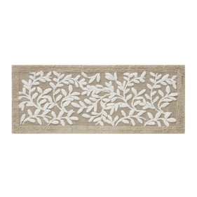 Olliix Madison Park Serene Taupe Cotton Tufted Bath Rug - 60 x 24