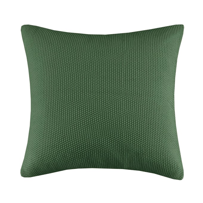 Olliix INK IVY Bree Knit Green Euro Pillow Cover OLIX-II21-1306