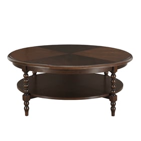 Olliix Martha Stewart Philippe Brown Round Coffee Table