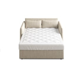 Olliix Sleep Philosophy Holden White Waterproof Full Sofa Bed Mattress Pad