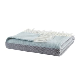 Olliix Urban Habitat Lexi Blue Block Throw