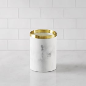 Olliix Croscill Corsica Gold Marbled Resin Tumbler