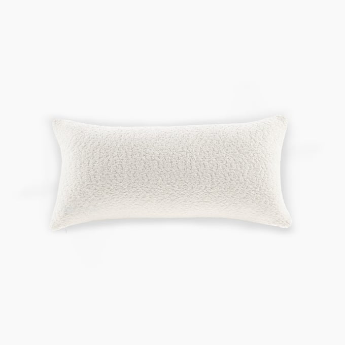 Olliix Croscill Casual Orion White Boucle Oblong Decor Pillow OLIX-CCA30-0013