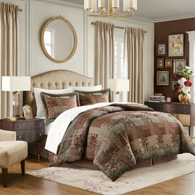 Olliix Croscill Classics Galleria Brown 4pc Cal King Comforter Set