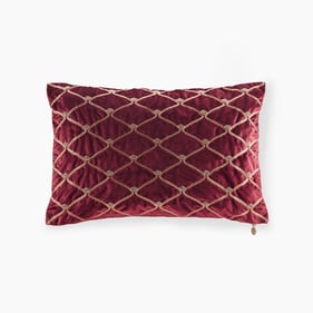 Olliix Croscill Classics Aumont Burgundy Oblong Decor Pillow