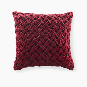 Olliix Croscill Classics Winchester Burgundy Square Decor Pillow