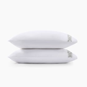 Olliix Croscill Signature Hem Grey 300TC Cotton Pillowcases