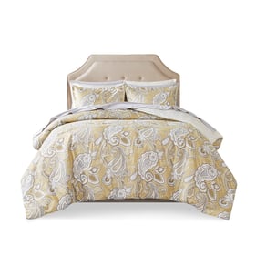 Olliix Madison Park Essentials Gracelyn Wheat Full 9pc Comforter Set