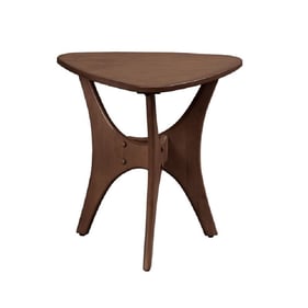 Olliix INK IVY Blaze Brown Triangle Wood Side Table