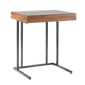 Olliix INK IVY Wynn Pecan Pull Up Table