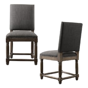 2 Olliix Madison Park Cirque Grey Dining Chairs