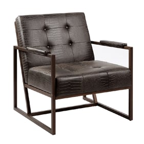 Olliix INK IVY Waldorf Chocolate Lounge Chair