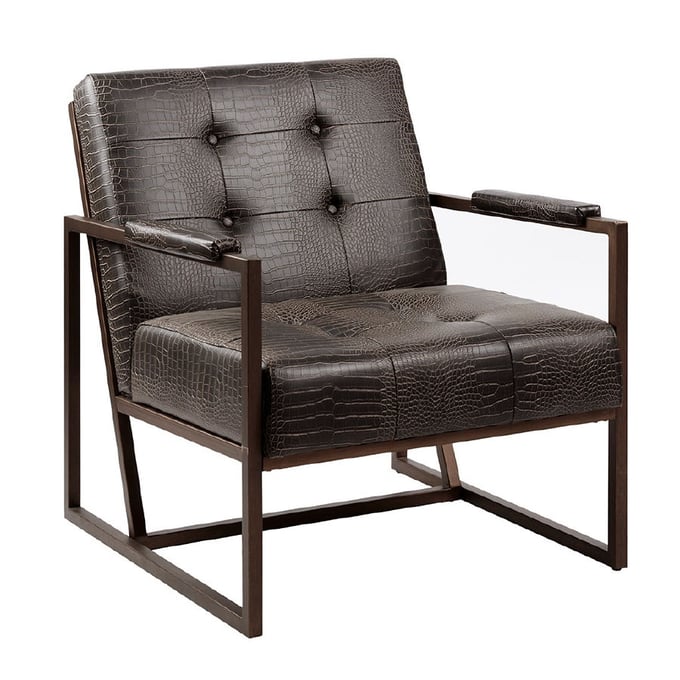 Olliix INK IVY Waldorf Chocolate Lounge Chair OLIX-FPF18-0383