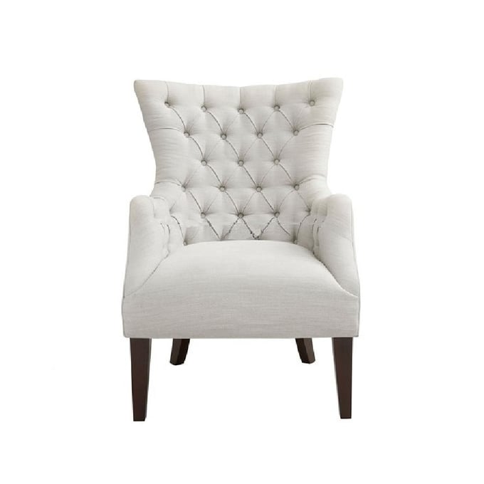 Olliix Madison Park Hannah Ivory Button Tufted Wing Chair OLIX-FPF18-0401