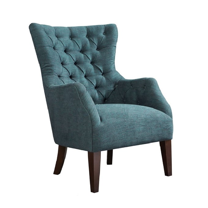 Olliix Madison Park Hannah Teal Button Tufted Wing Chair OLIX-FPF18-0403