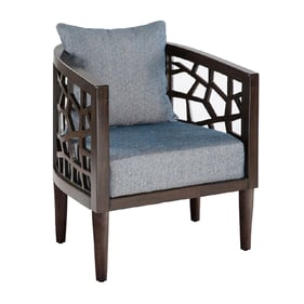 Olliix INK IVY Crackle Blue Accent Chair