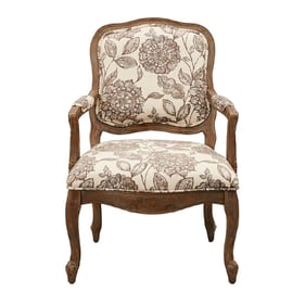 Olliix Madison Park Monroe Camel Back Exposed Wood Chair