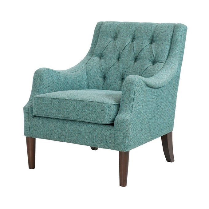 Olliix Madison Park Qwen Teal Button Tufted Accent Chair OLIX-FPF18-0512