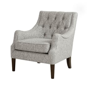 Olliix Madison Park Qwen Grey Button Tufted Accent Chair