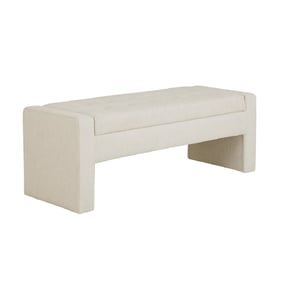 Olliix Madison Park Gillian Cream Soft Close Storage Bench