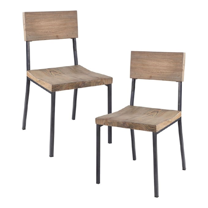 2 Olliix INK IVY Tacoma Grey Dining Chairs OLIX-FPF20-0337