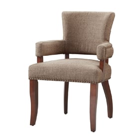 Olliix Madison Park Dawson Brown Arm Dining Chair