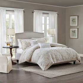 Olliix Harbor House Suzanna Taupe Full Queen Cotton Duvet Mini Set