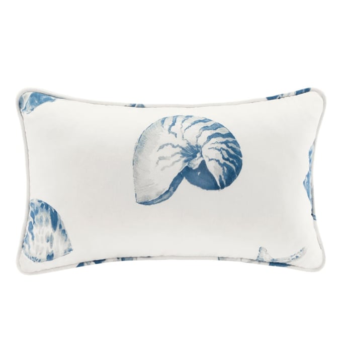 Olliix Harbor House Beach House Blue Oblong Pillow OLIX-HH30-106