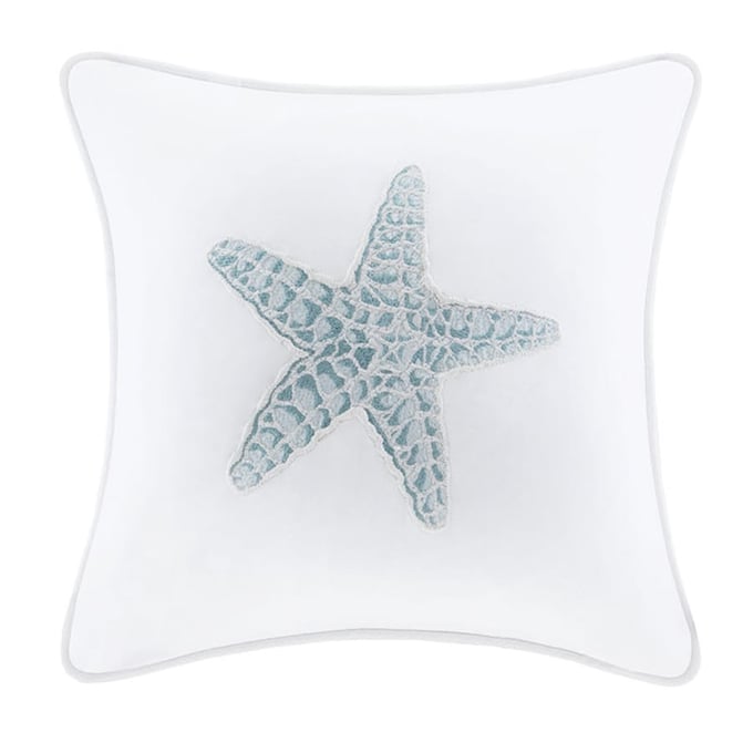 Olliix Harbor House Maya Bay White Square Pillow OLIX-HH30-1229A