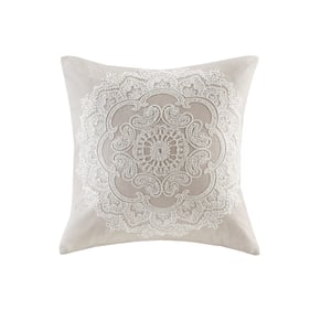 Olliix Harbor House Suzanna Taupe Square Pillow