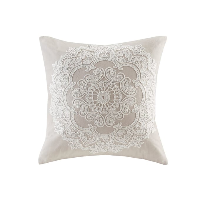 Olliix Harbor House Suzanna Taupe Square Pillow OLIX-HH30-1650