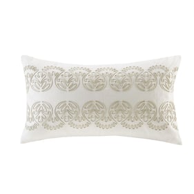 Olliix Harbor House Suzanna White Oblong Pillow