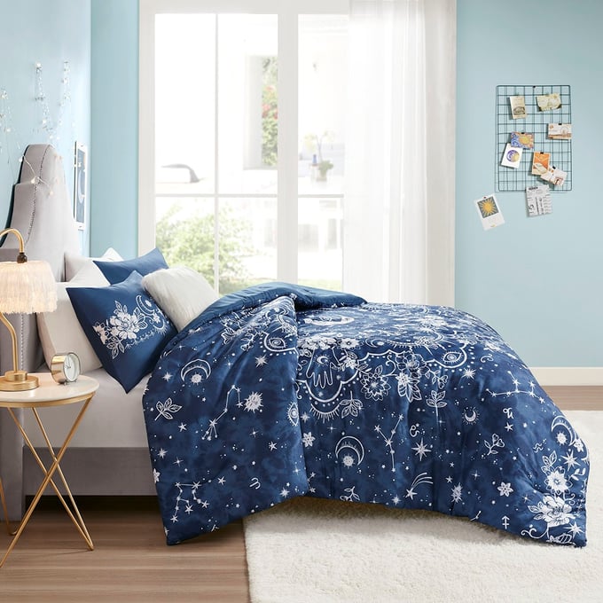 Mi Zone - Pipeline Comforter Set - Full/Queen - Navy