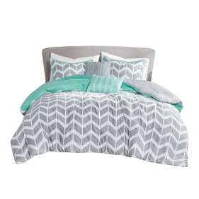 Olliix Intelligent Design Nadia Aqua Twin Twin XL Comforter Set