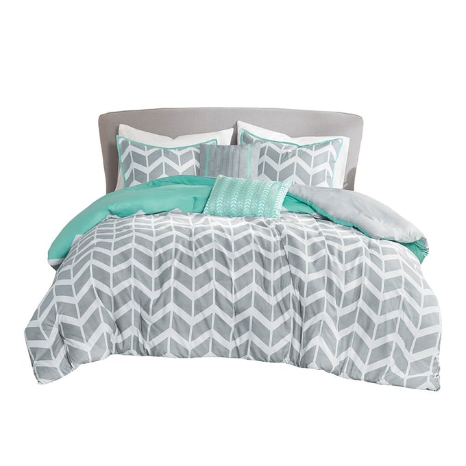 Olliix Intelligent Design Nadia Aqua Twin Twin XL Comforter Set OLIX-ID10-231