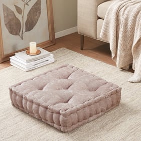 Olliix Intelligent Design Azza Blush Square Floor Pillow Cushion